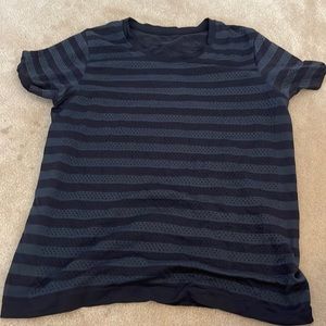 lululemon striped workout top